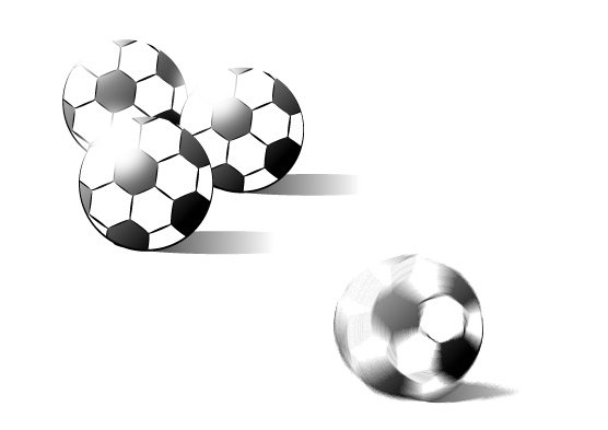 レトロなサッカーボール