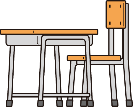 学校机と椅子 シンプルイラスト クリップアート Drawing シンプルイラスト クリップアート Drawing